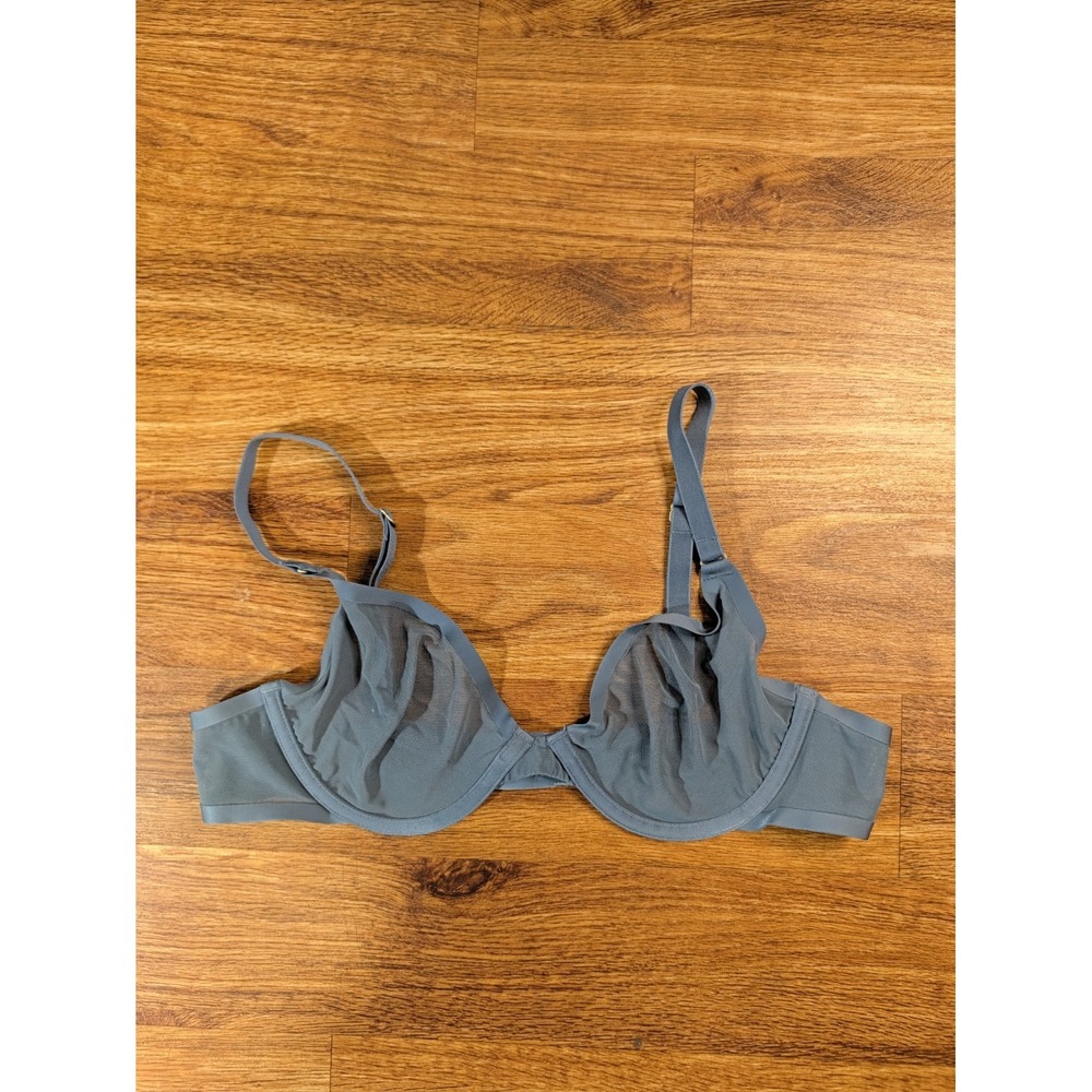 cuup the plunge 36a Blue Mesh Bra